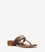Sandalia Michael Kors Izzy adorno logo brown